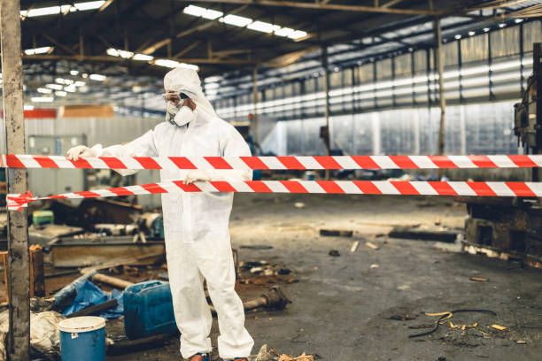 Professional Infectious Disease Decontamination technician working in Freeport, FL